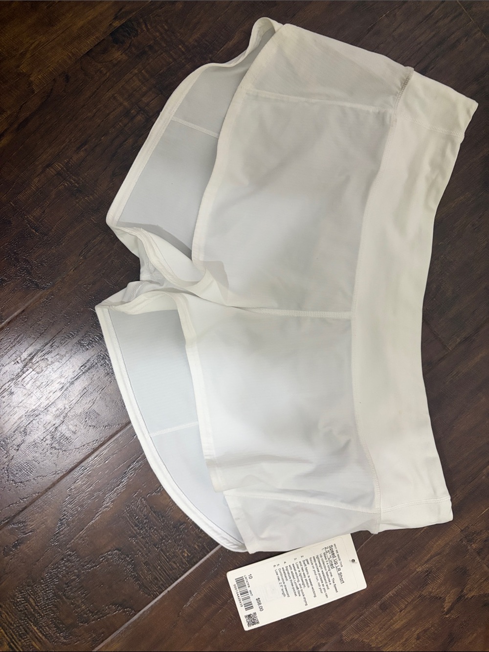 Lululemon Speed Up LR 2.5” White Women's Athletic Shorts with Inner Liner